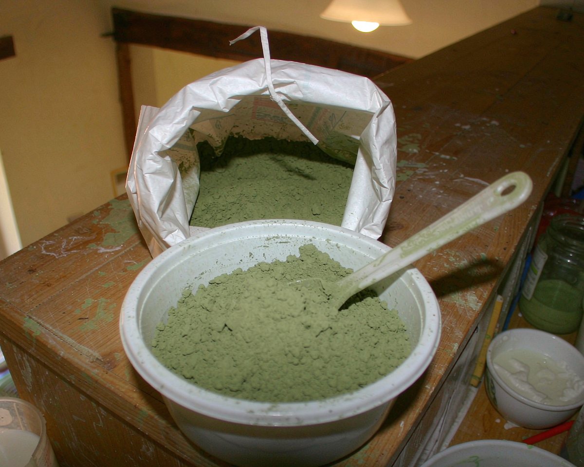 Argilla verde: il primo colore che mi è riuscito